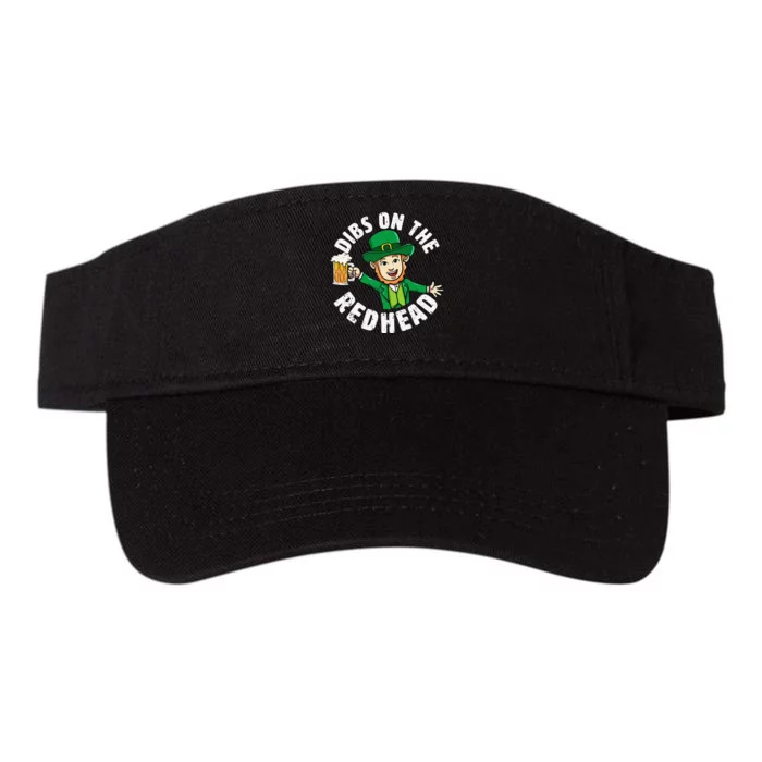 Dibs Onhe Redhead Saint Patrick's Day Funny Leprechaun Love Valucap Bio-Washed Visor