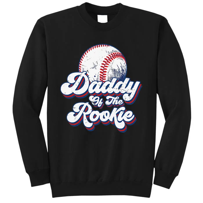 Daddy of Rookie 1st Birthday Baseball Theme Matching Party Sweatshirt