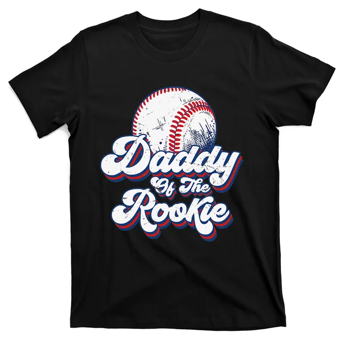 Daddy of Rookie 1st Birthday Baseball Theme Matching Party T-Shirt