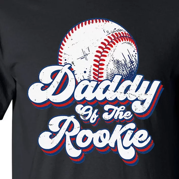 Daddy of Rookie 1st Birthday Baseball Theme Matching Party Tall T-Shirt