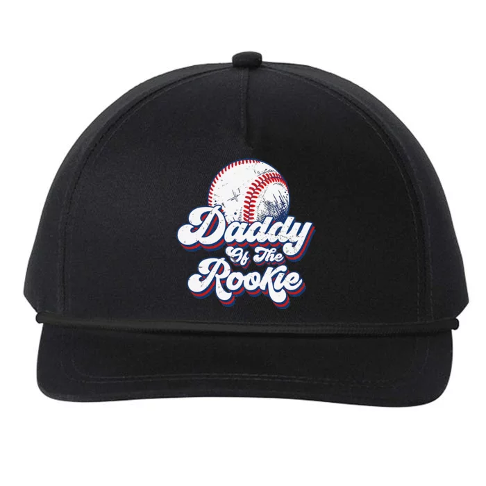 Daddy of Rookie 1st Birthday Baseball Theme Matching Party Snapback Five-Panel Rope Hat