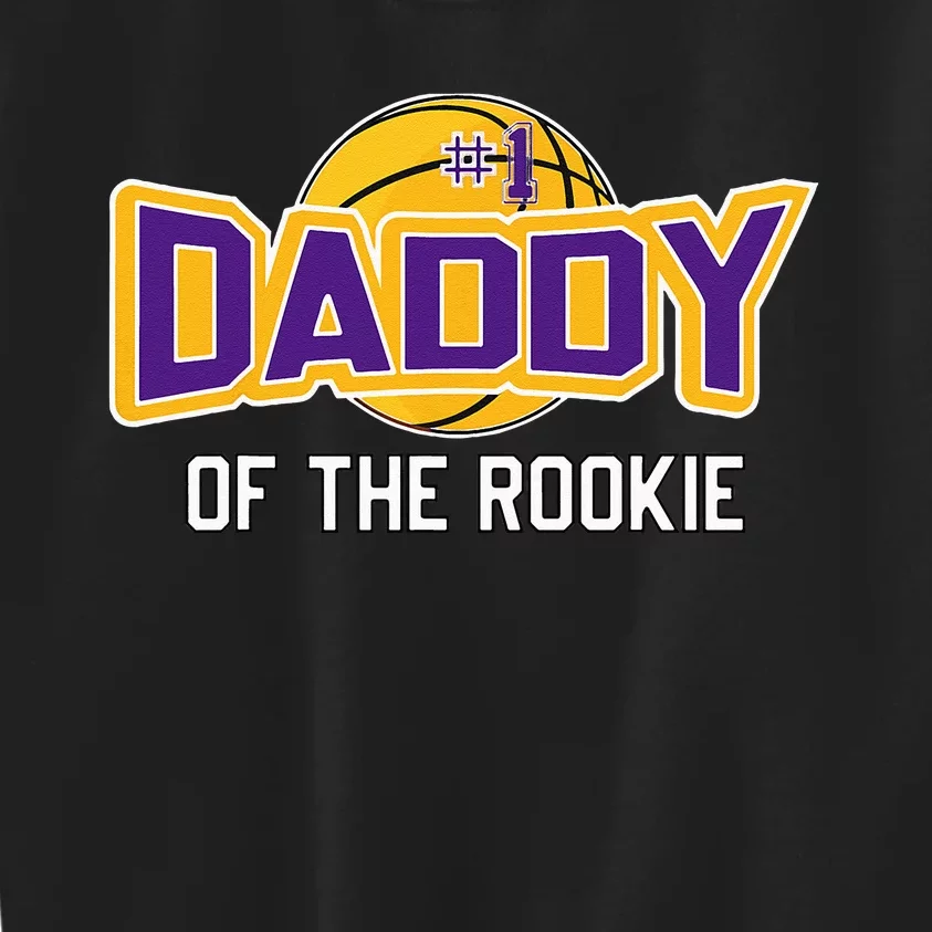 Daddy Of Rookie Year 1st Birthday Basketball Theme Matching Kids Sweatshirt