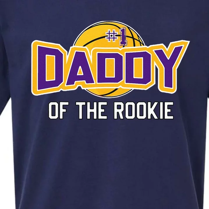 Daddy Of Rookie Year 1st Birthday Basketball Theme Matching Sueded Cloud Jersey T-Shirt