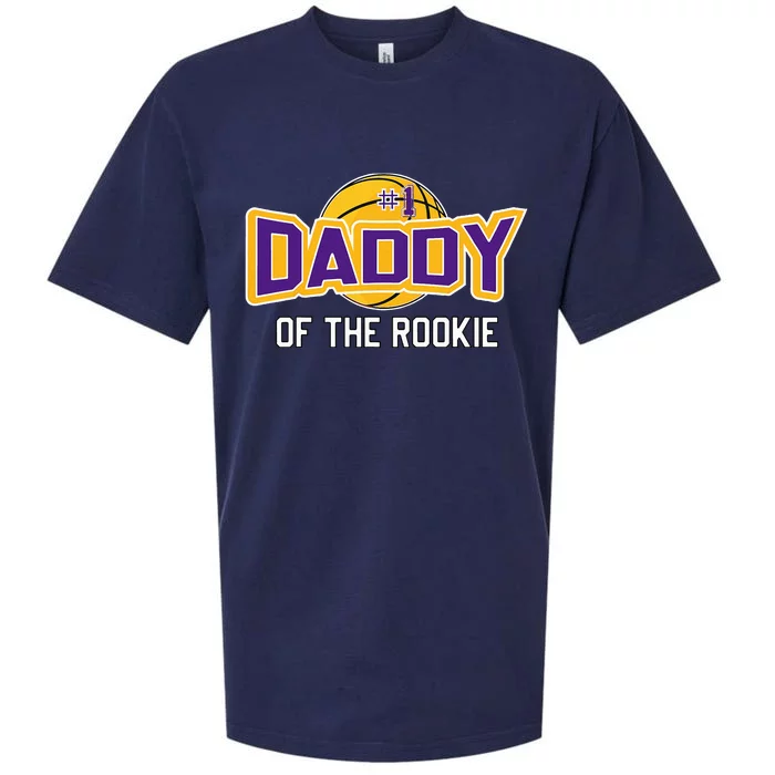 Daddy Of Rookie Year 1st Birthday Basketball Theme Matching Sueded Cloud Jersey T-Shirt