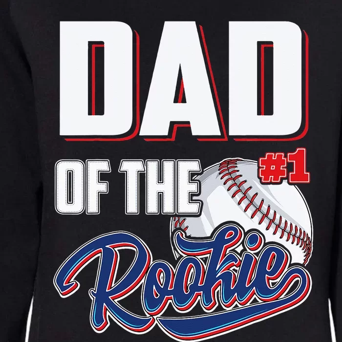 Dad of Rookie 1 Years old Team 1st Birthday Baseball Womens California Wash Sweatshirt