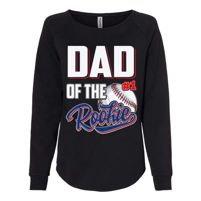 Dad of Rookie 1 Years old Team 1st Birthday Baseball Womens California Wash Sweatshirt