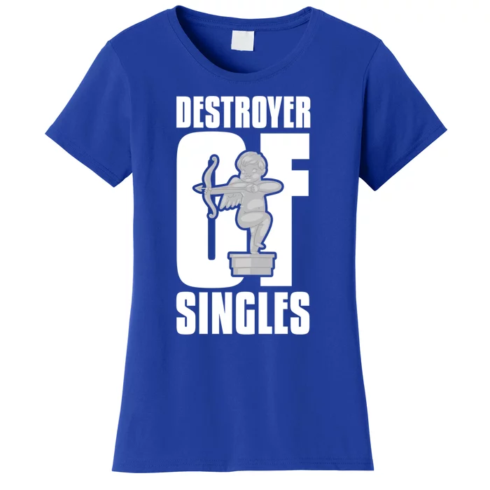 Destroyer Of Singles Gift Couples Hearts Love Valentine's Day Gift Women's T-Shirt