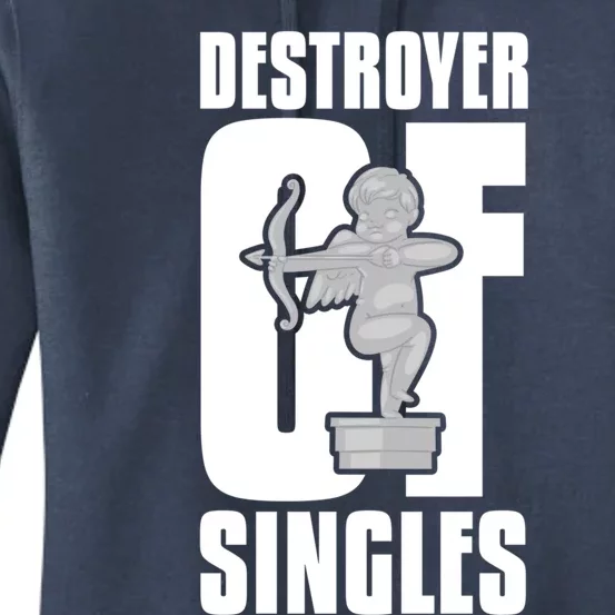 Destroyer Of Singles Gift Couples Hearts Love Valentine's Day Gift Women's Pullover Hoodie