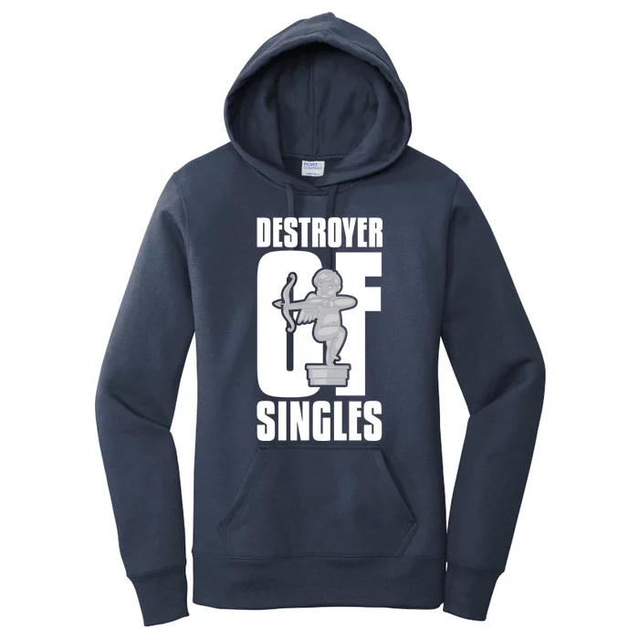 Destroyer Of Singles Gift Couples Hearts Love Valentine's Day Gift Women's Pullover Hoodie