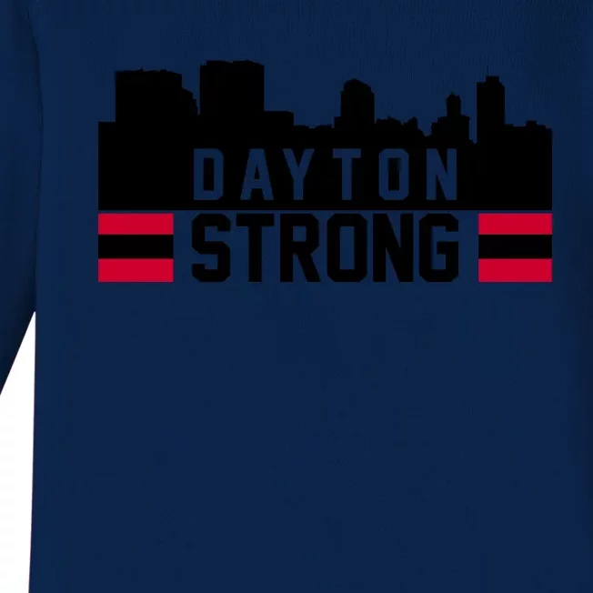 Dayton Ohio Strong Baby Long Sleeve Bodysuit