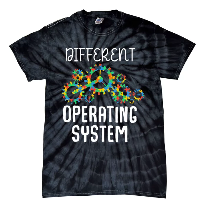 Different Operating System Autism Awareness Puzzle Tolerance Tie-Dye T-Shirt