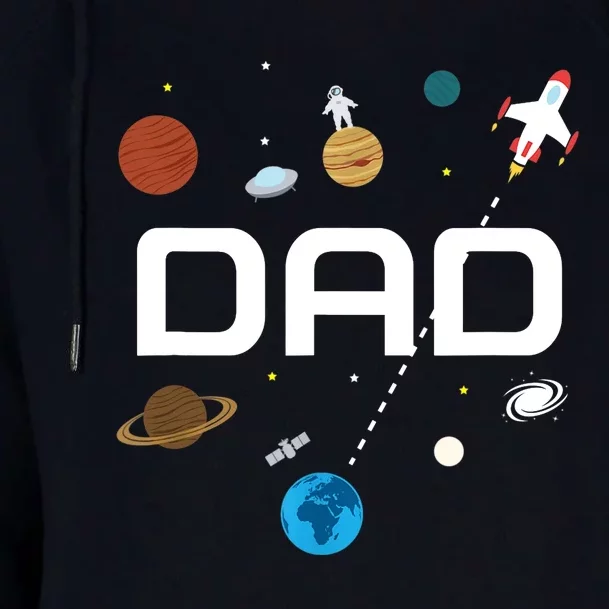 Dad Outer Space Birthday Party Womens Funnel Neck Pullover Hood