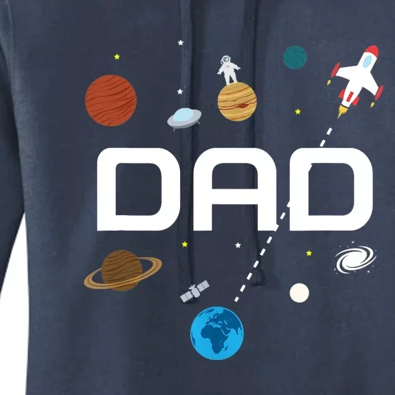 Dad Outer Space Birthday Party Women's Pullover Hoodie