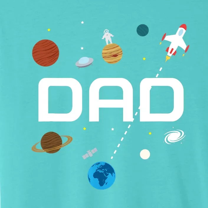 Dad Outer Space Birthday Party ChromaSoft Performance T-Shirt