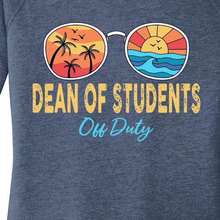 Dean Of Students Off Duty Happy Last Day Of School Summer Long Sleeve Women's Perfect Tri Tunic Long Sleeve Shirt