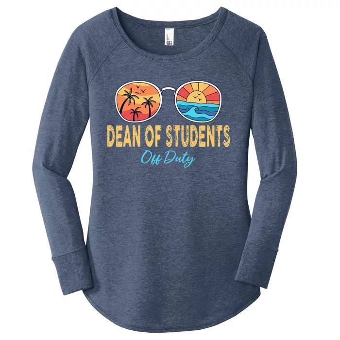 Dean Of Students Off Duty Happy Last Day Of School Summer Long Sleeve Women's Perfect Tri Tunic Long Sleeve Shirt