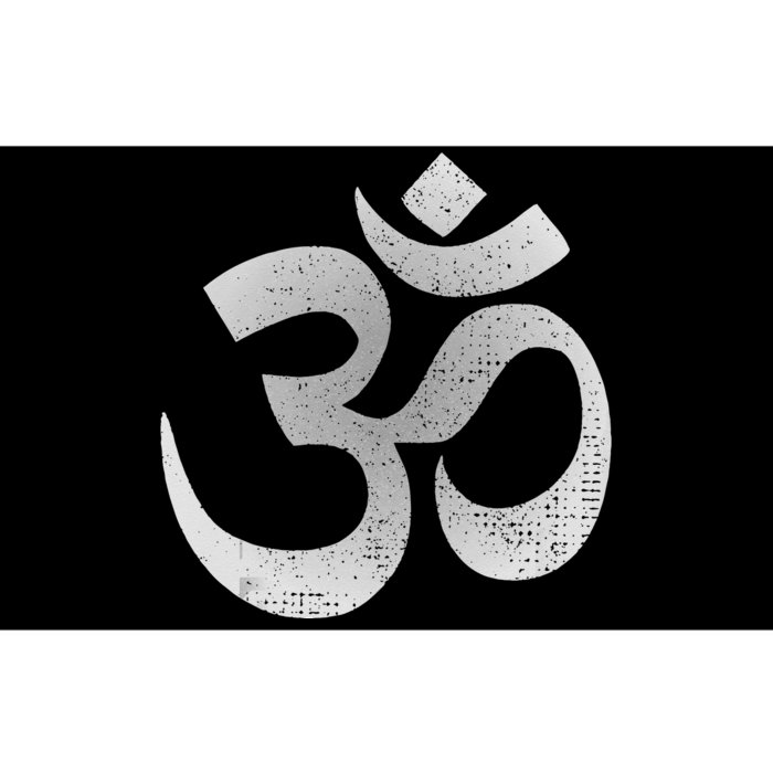 Distressed Om Symbol Namaste Yoga Spiritual Peace Om Icon Bumper Sticker