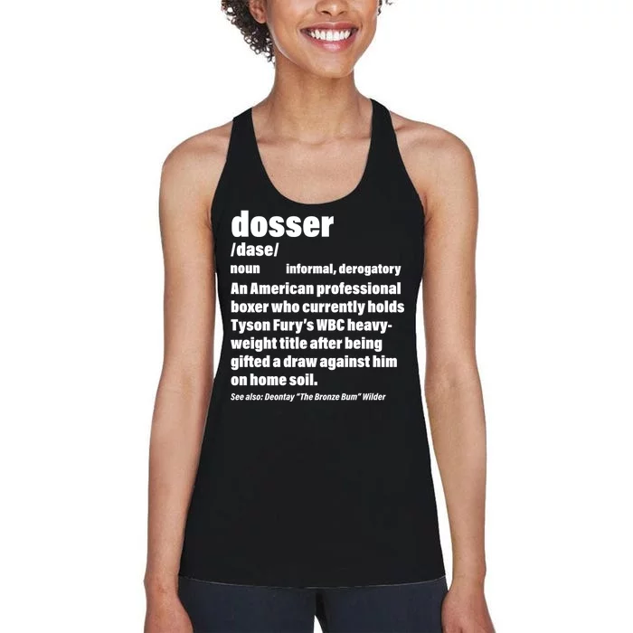 Dosser Definition Women's Racerback Tank