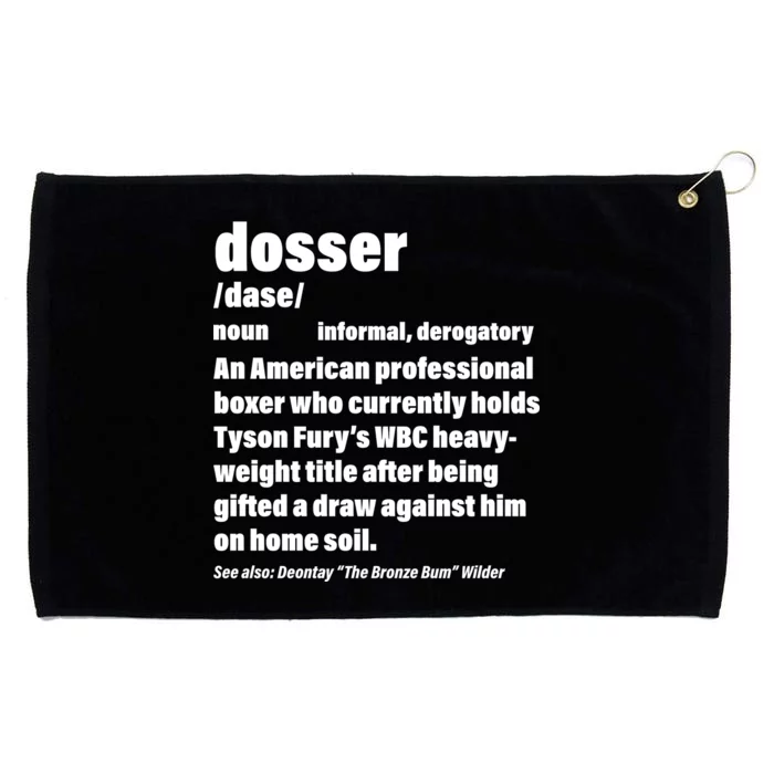 Dosser Definition Grommeted Golf Towel