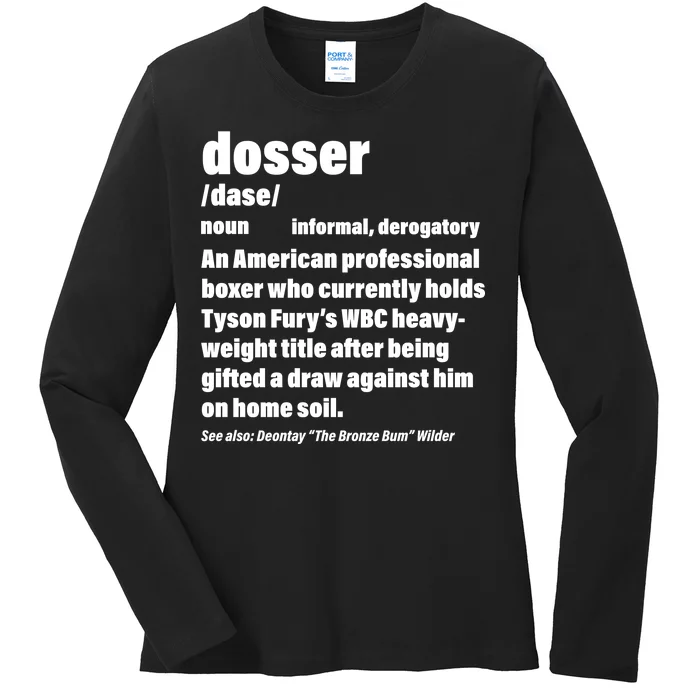 Dosser Definition Ladies Long Sleeve Shirt