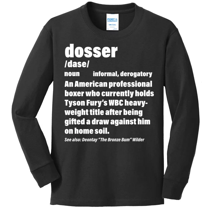 Dosser Definition Kids Long Sleeve Shirt