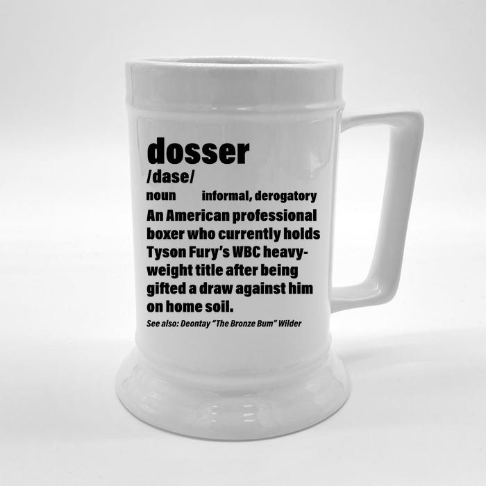 Dosser Definition Front & Back Beer Stein