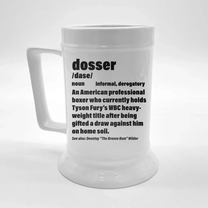 Dosser Definition Front & Back Beer Stein