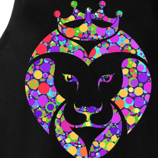 Dot Day King Lion Ladies Tri-Blend Wicking Tank