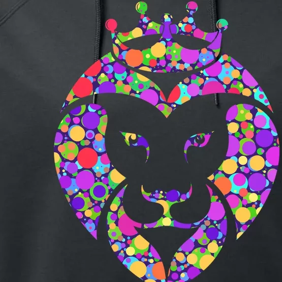 Dot Day King Lion Performance Fleece Hoodie