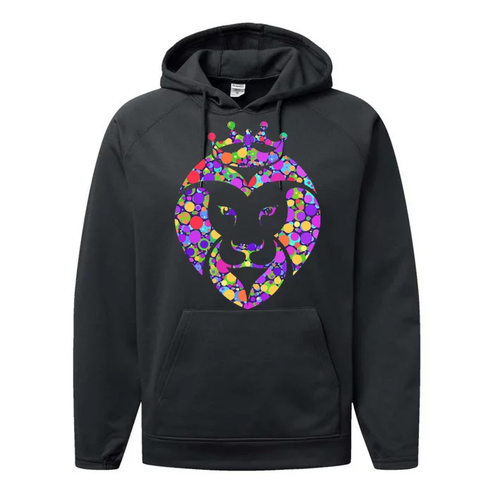 Dot Day King Lion Performance Fleece Hoodie