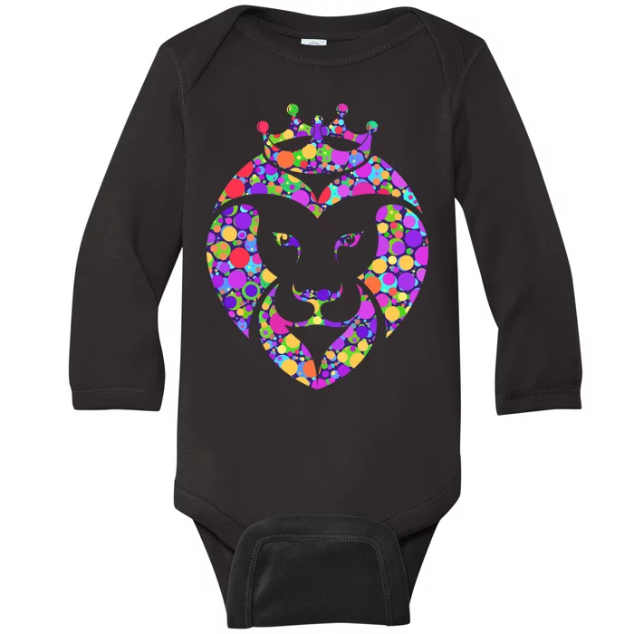 Dot Day King Lion Baby Long Sleeve Bodysuit