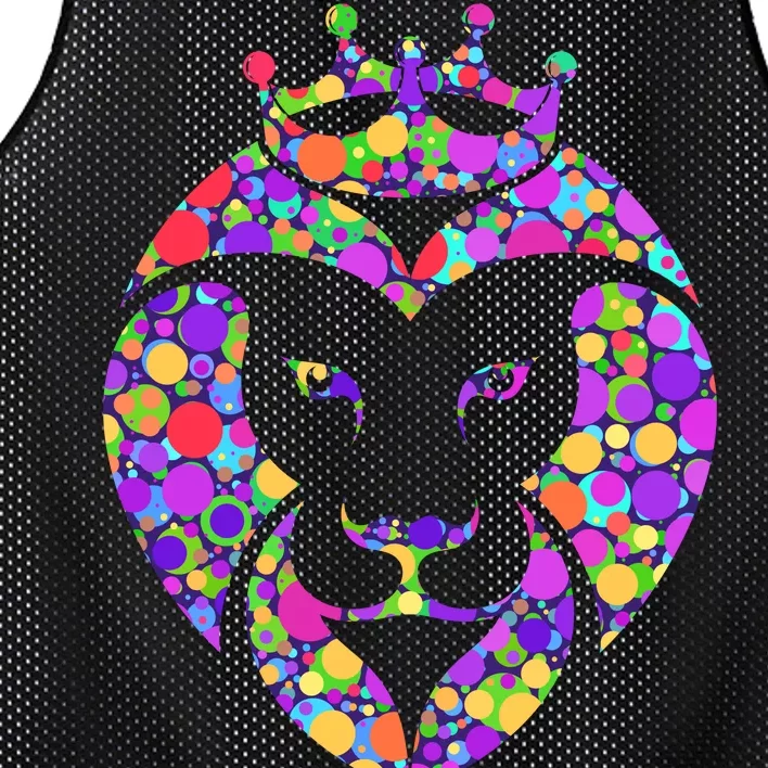 Dot Day King Lion Mesh Reversible Basketball Jersey Tank