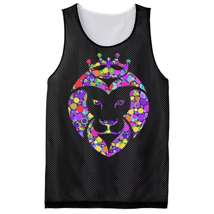 Dot Day King Lion Mesh Reversible Basketball Jersey Tank