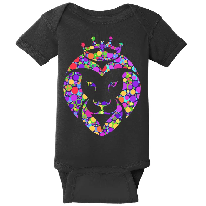 Dot Day King Lion Baby Bodysuit