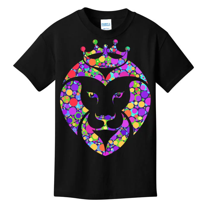 Dot Day King Lion Kids T-Shirt