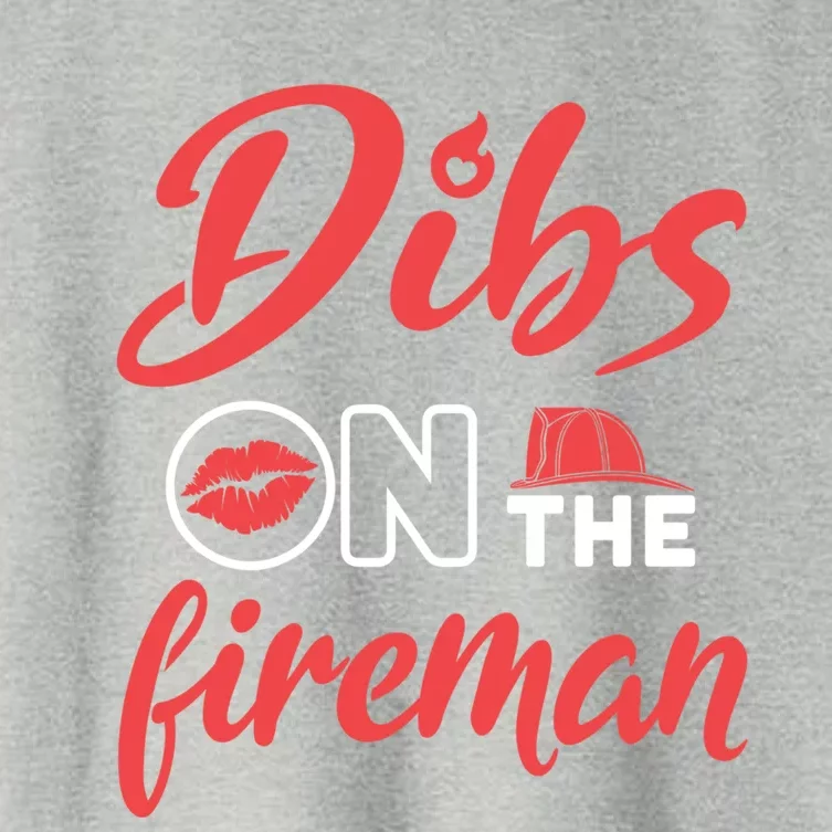 Dibs On The Fire Firefighter Wife Friend Fire Wife Gift Women's Crop Top Tee