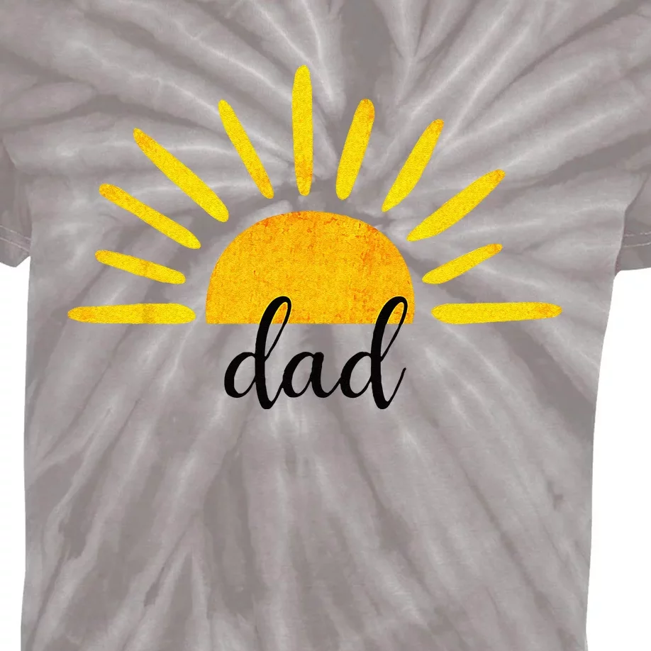 Dad Of The Birthday First Trip Around The Sun Birthday Kids Tie-Dye T-Shirt