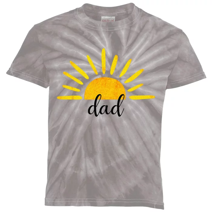 Dad Of The Birthday First Trip Around The Sun Birthday Kids Tie-Dye T-Shirt