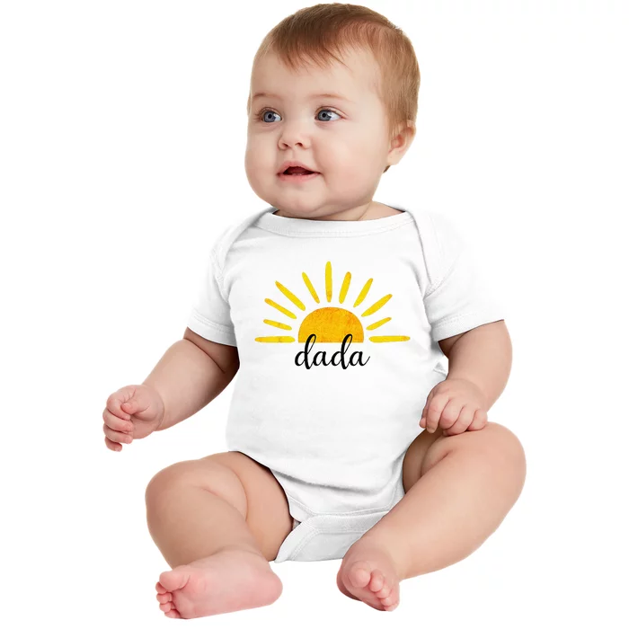 Dada Of The Birthday First Trip Around The Sun Birthday Baby Bodysuit