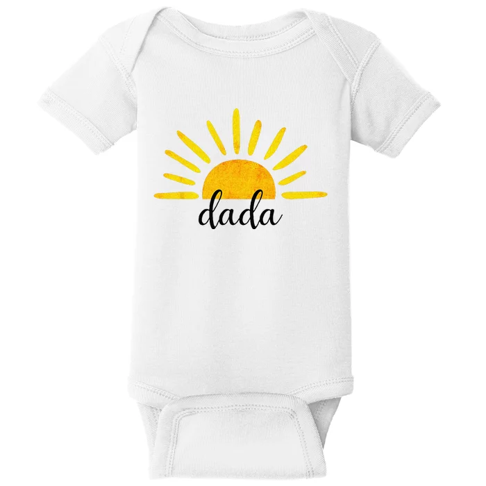 Dada Of The Birthday First Trip Around The Sun Birthday Baby Bodysuit