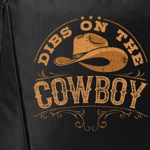 Dibs On The Cowboy Rodeo Ranch Girlfriend Wife Lipstick City Backpack