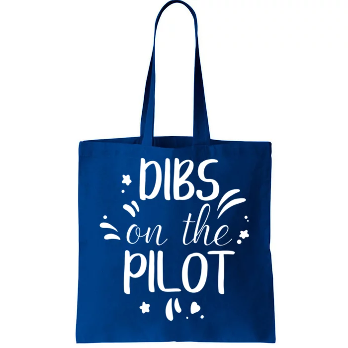 Dibs On The Pilot Funny Valentines Day Cool Gift Tote Bag