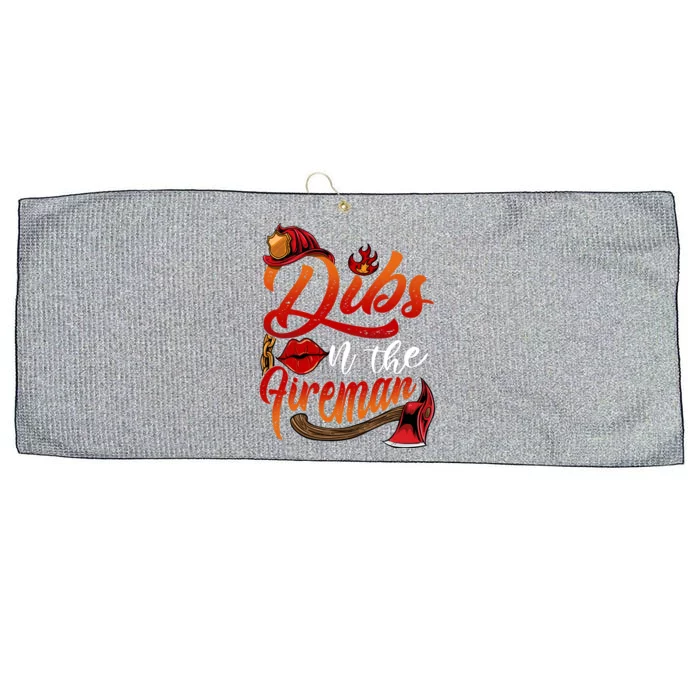 Dibs On The Fire Gift Cool Gift Large Microfiber Waffle Golf Towel