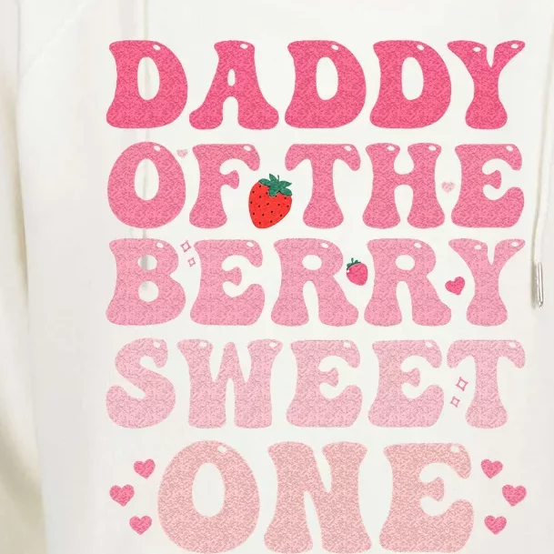 Daddy Of The Berry Sweet Birthday Gifts Sweet Strawberry Womens Funnel Neck Pullover Hood