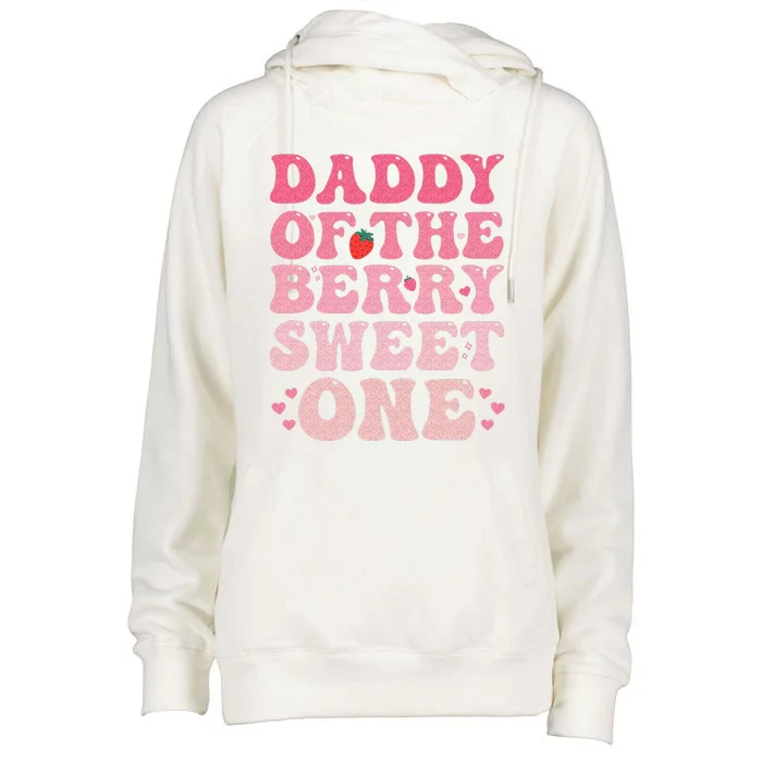 Daddy Of The Berry Sweet Birthday Gifts Sweet Strawberry Womens Funnel Neck Pullover Hood