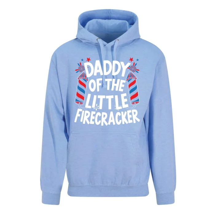 Daddy Of The Little Firecracker 4th Of July Usa Patriotic Gift Unisex Surf Hoodie