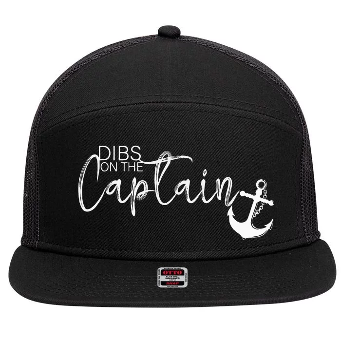 Dibs On The Captain 7 Panel Mesh Trucker Snapback Hat