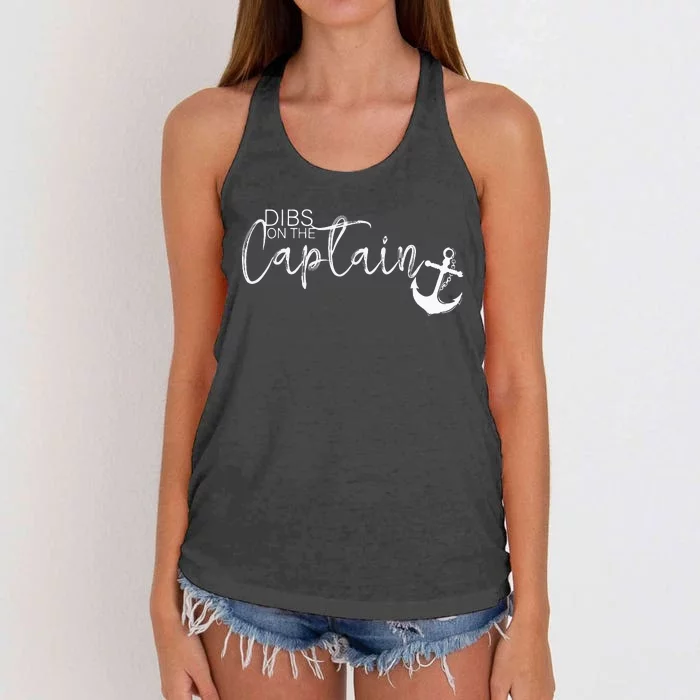 Dibs On The Captain Women's Knotted Racerback Tank