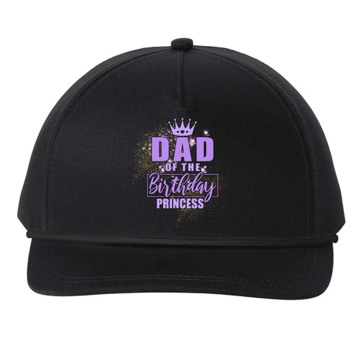 Dad Of The Birthday Princess Snapback Five-Panel Rope Hat