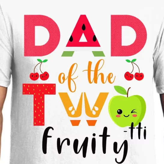 Dad Of the Twotti Frutti 2nd Birthday Party Fruit Themed Pajama Set